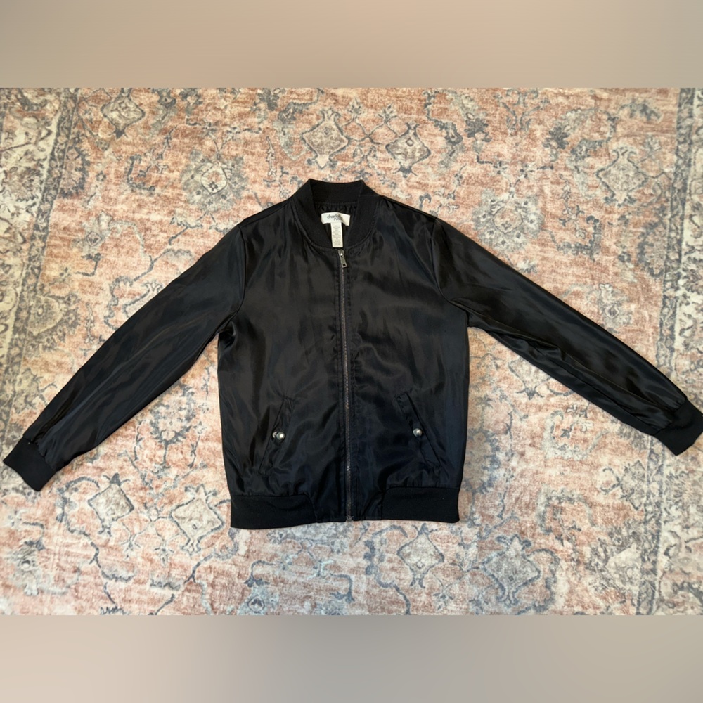 Women’s Charlotte Ruse Black Bomber Jacket Size S